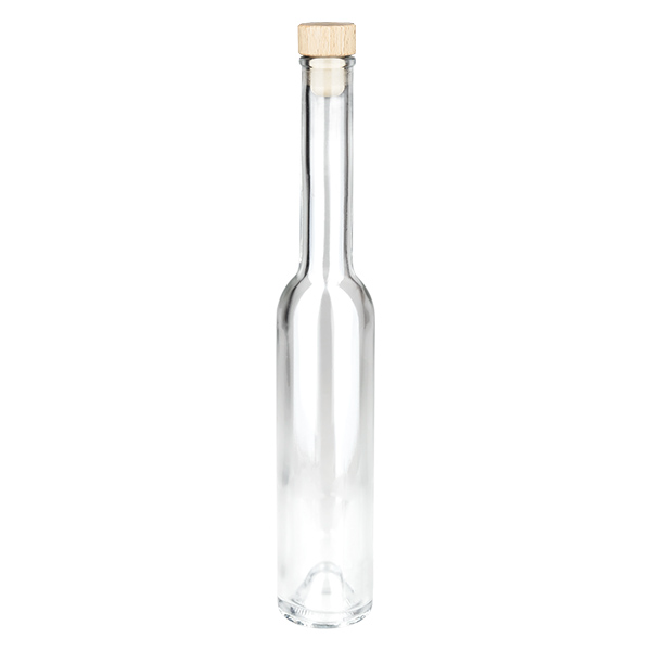 200 ml glazen fles Hugo met houten handgreepkurk UNiTWIST®