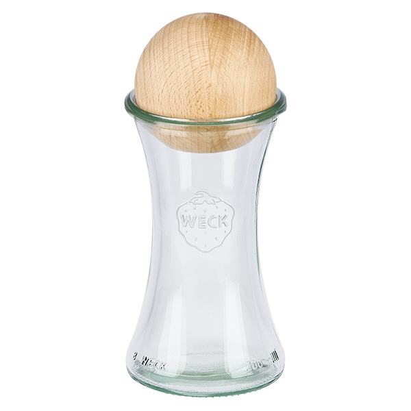 200ml delicatessenglas WECK RR60 met houten bal
