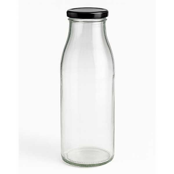 500ml fles met BasicSeal deksel zwart UNiTWIST