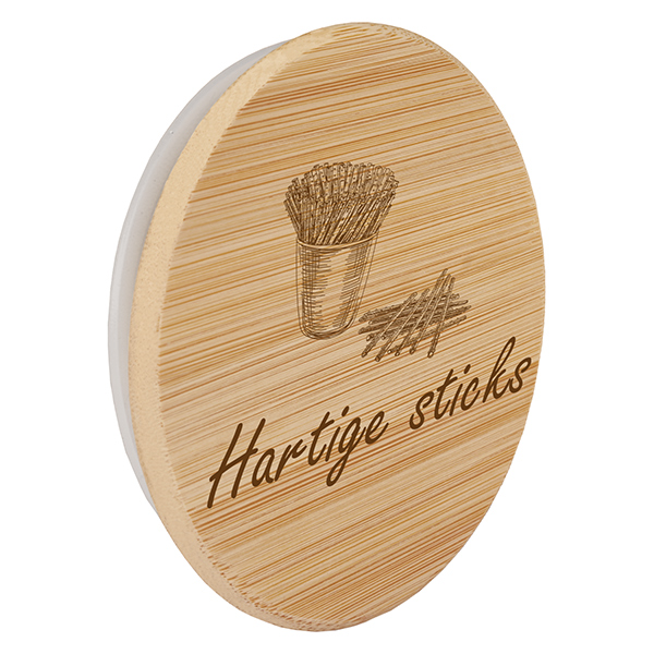 Houten deksel "Hartige sticks" voor WECK RR100 Houten deksel "Hartige sticks" voor WECK RR100