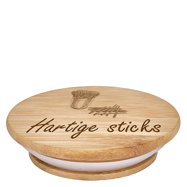 Houten deksel "Hartige sticks" voor WECK RR100 Houten deksel "Hartige sticks" voor WECK RR100