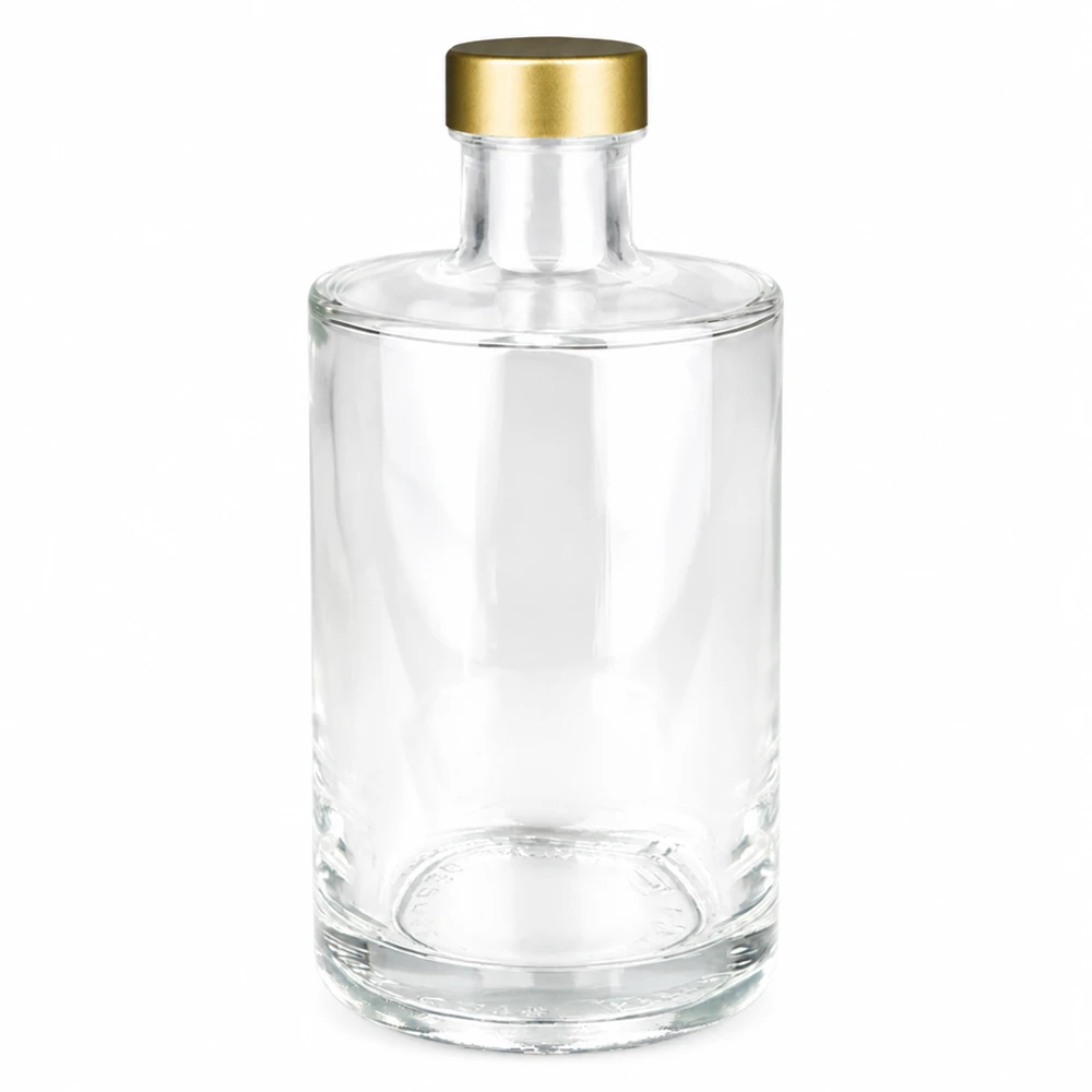 375 ml glazen fles Sam + schroefdop goud UNiTWIST® 375ml glazen fles Sam met gouden UNiTWIST schroefdop transparant leeg Product foto