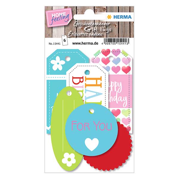Happy Birthday geschenklabel (6 stuks) Happy Birthday geschenklabel (6 stuks)