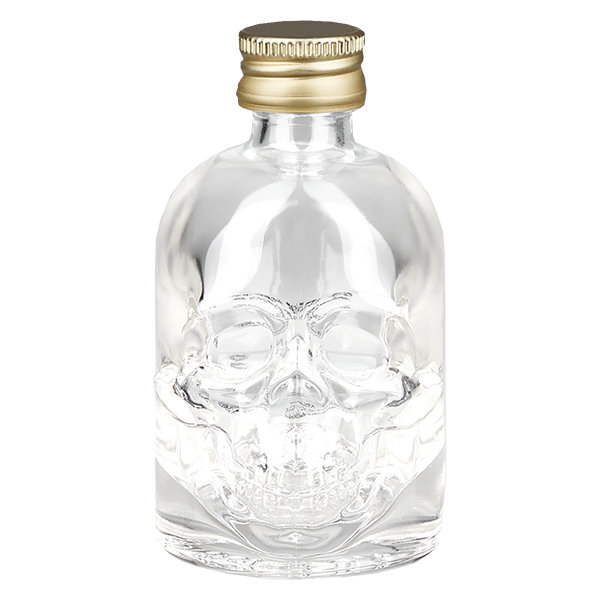 50 ml glazen fles Hector en schroefdop goud UNiTWIST®