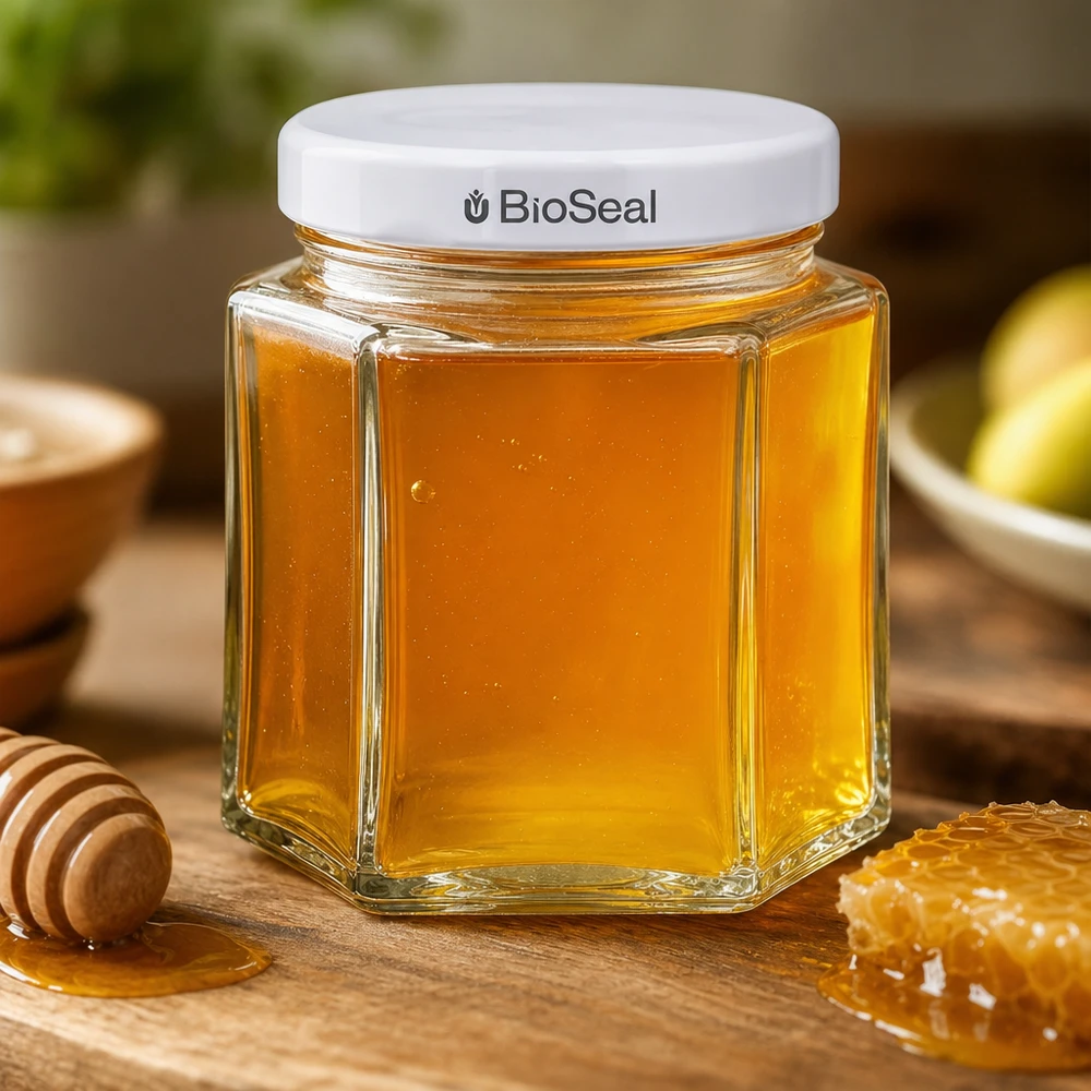 47ml hexaglas met BioSeal deksel wit UNiTWIST 47ml hexaglas met BioSeal deksel wit UNiTWIST