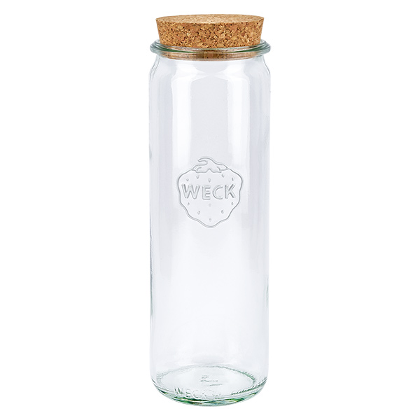 600ml cilinderglas WECK RR60 met kurk