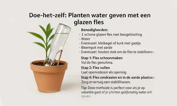 DIY planten bewateren met Flessen