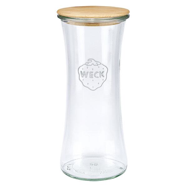 700ml delicatessenglas WECK RR80 met hout deksel