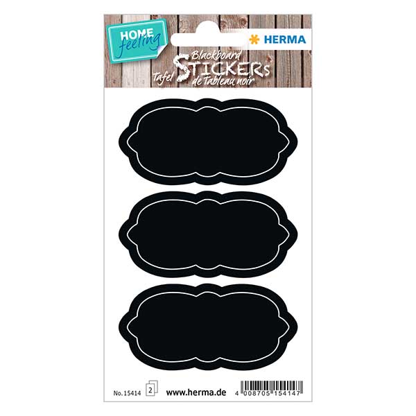 Schoolbord etiketten wolk (6 stickers)