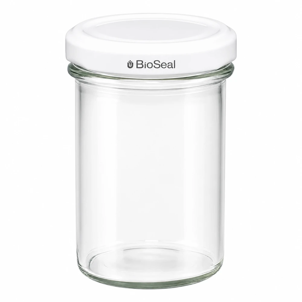 UNiTWIST Sturz230 inmaakpot met wit TO66 BioSeal deksel transparante lege pot voor conservering