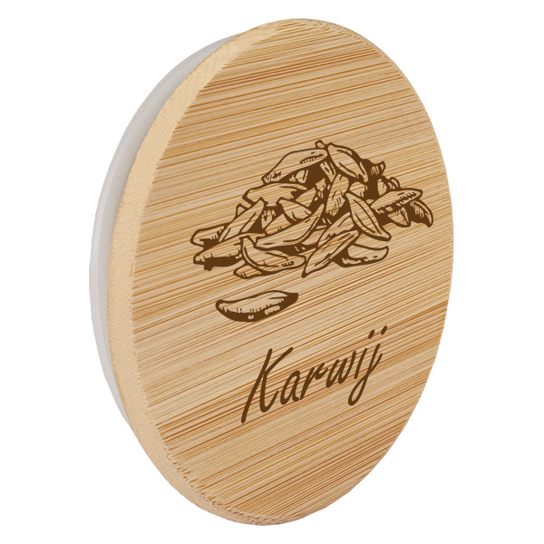 Houten deksel "Karwij" voor WECK RR60 Houten deksel "Karwij" voor WECK RR60
