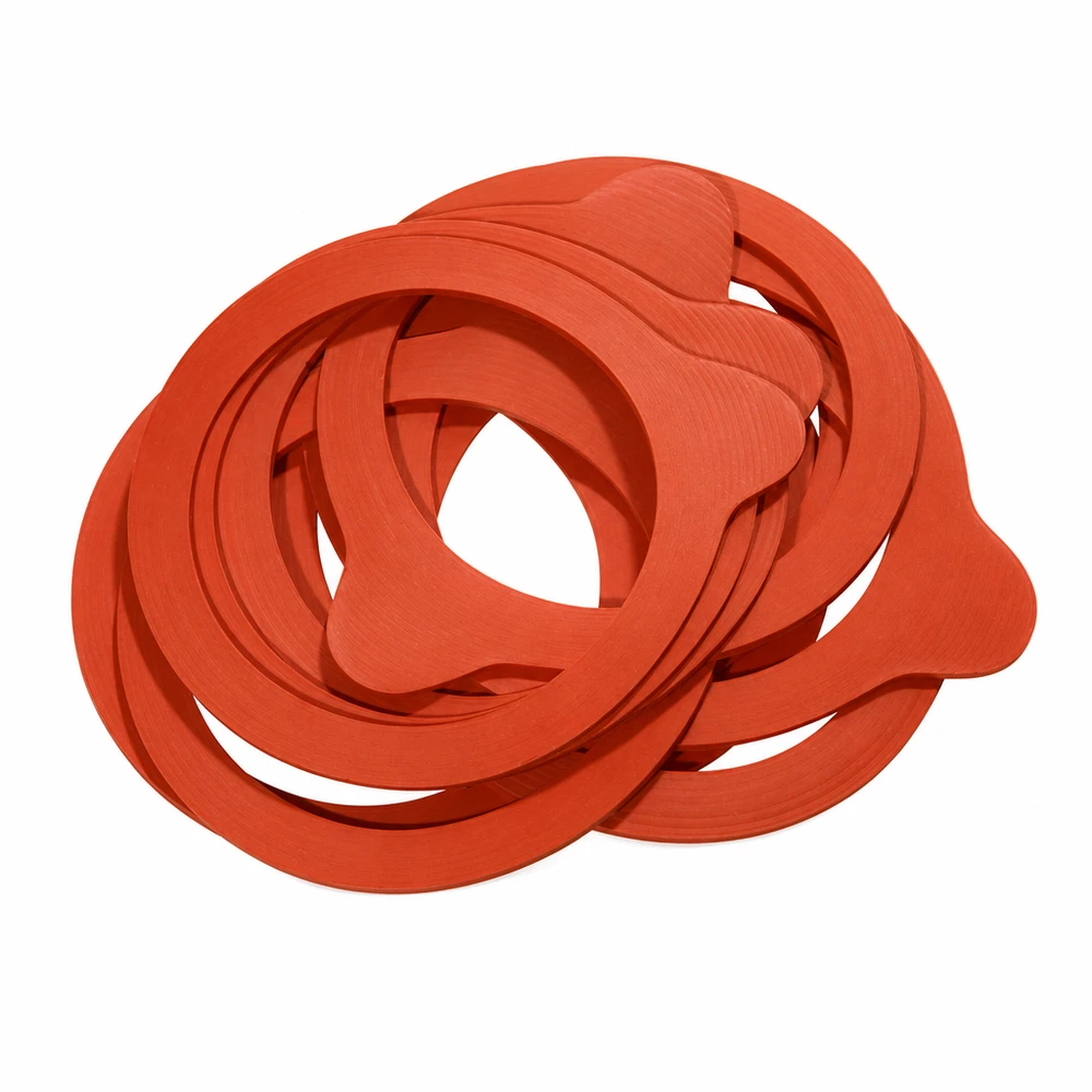 Inmaakring natuurrubber RR80 oranje Rubberen ringen voor het inmaken van inmaakpotten Afsluitringen Inmaakhulpmiddel