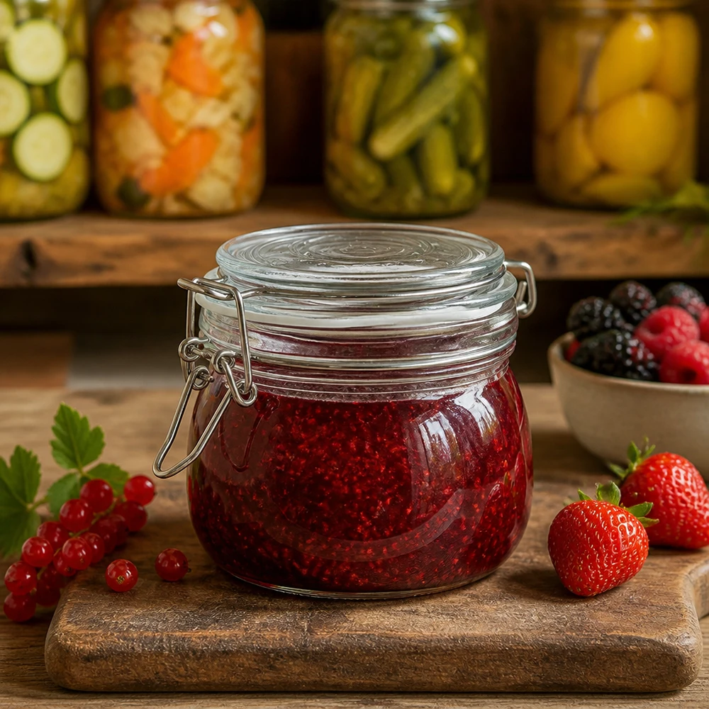 Inmaakpot 500ml met draaidop ideaal voor zelfgemaakte jam en marmelade