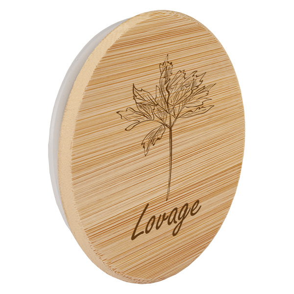 Houten deksel "Lovage" voor WECK RR60 Houten deksel "Lovage" voor WECK RR60