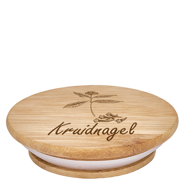 Houten deksel "Kruidnagel" voor WECK RR60 Houten deksel "Kruidnagel" voor WECK RR60