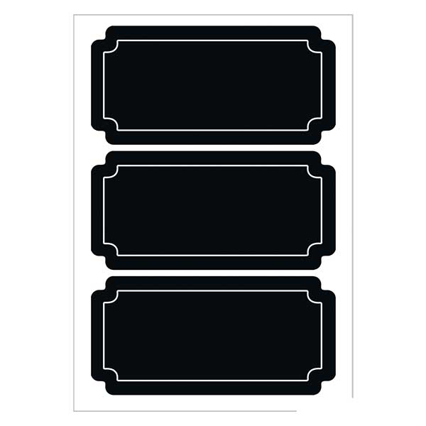 Schoolbord etiketten borden (6 stickers) Schoolbord etiketten borden (6 stickers)