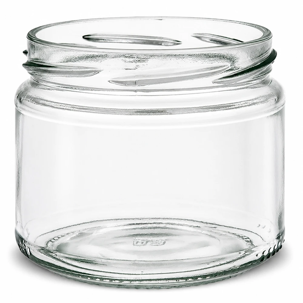 UNiTWIST Runda330 ronde pot 330ml TO82 lege transparante inmaakpot inmaakpot zonder deksel