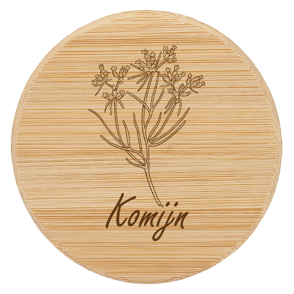 Houten deksel "Komijn" voor WECK RR60 Houten deksel "Komijn" voor WECK RR60