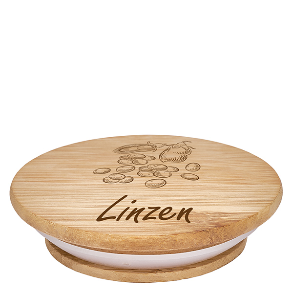 Houten deksel "Linzen" voor WECK RR100 Houten deksel "Linzen" voor WECK RR100