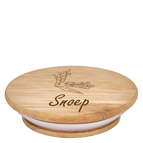 Houten deksel "Snoep" voor WECK RR100