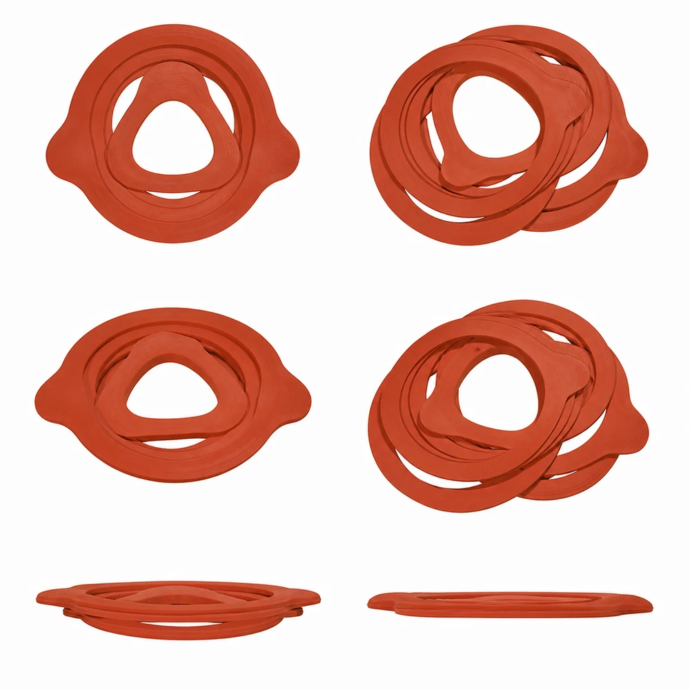 Weck-ring RR60 Inmaakringen RR60 natuurrubber verschillende aanzichten Rubber afdichtingen voor inmaakpotten Inmaakpotten vanaf de bovenkant inmaken