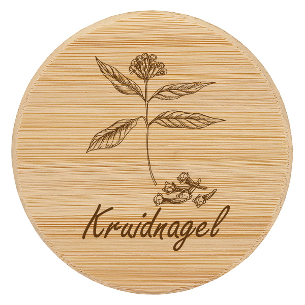 Houten deksel "Kruidnagel" voor WECK RR60 Houten deksel "Kruidnagel" voor WECK RR60