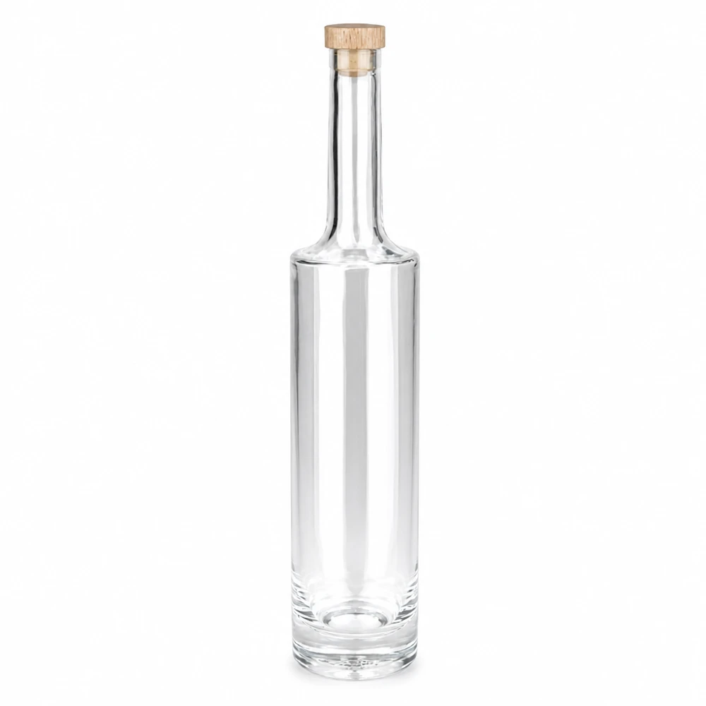 500 ml glazen fles Rosa met houten handgreepkurk UNiTWIST® 500ml Glasflasche Rosa mit Holzgriff-Korken UNiTWIST leer transparent zylindrisch für Spirituosen Öl Essig