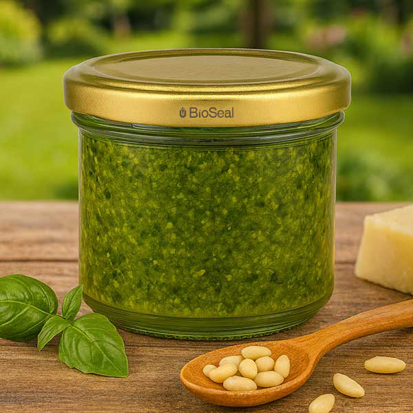 125ml bekers met BioSeal deksel goud UNiTWIST