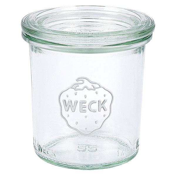 140ml stortglas met glazen deksel WECK RR60