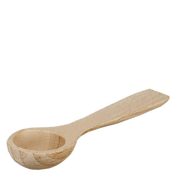 Houten schep maat S lepelvorm - 77mm lang Houten schepje kleine lepel vorm 7.7cm natuurlijk beukenhout keukenaccessoires specerijen zout