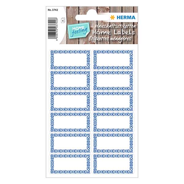 Keuken etiketten blauw/wit (48 stickers) Keuken etiketten blauw/wit (48 stickers)