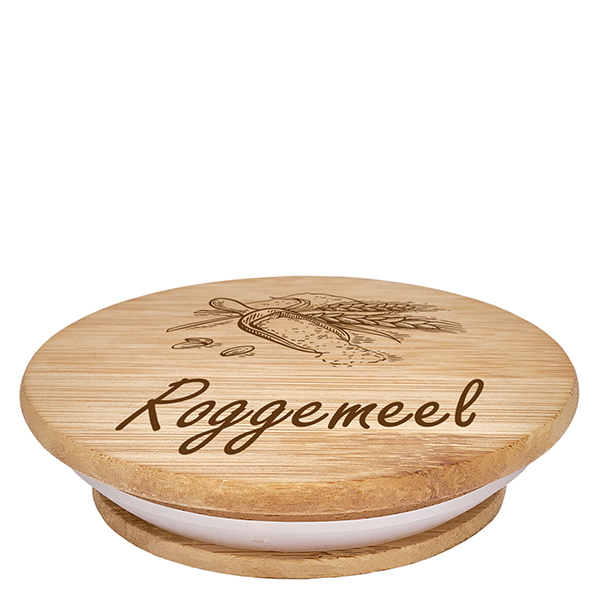 Houten deksel "roggemeel" voor WECK RR100