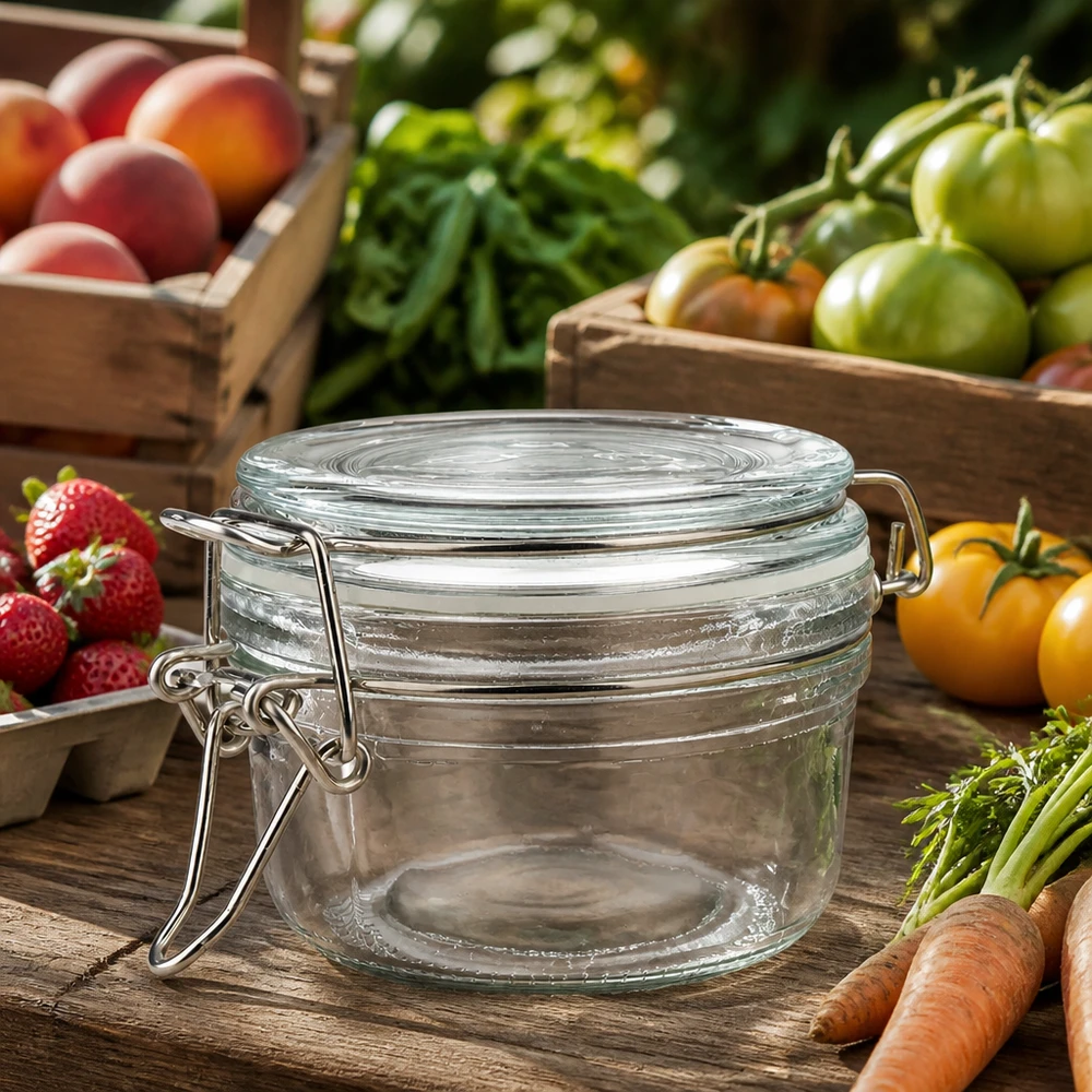 100 ml voorraadpot type S met scharnierende top UN.
