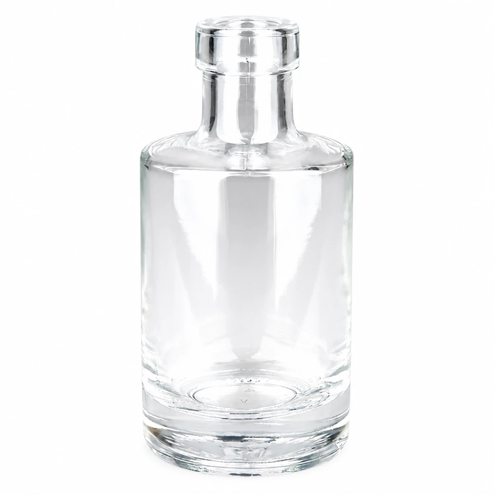 200 ml glazen fles Marie zonder sluiting UNiTWIST® 200ml glazen fles Marie zonder dop UNiTWIST transparant leeg op witte achtergrond Product foto