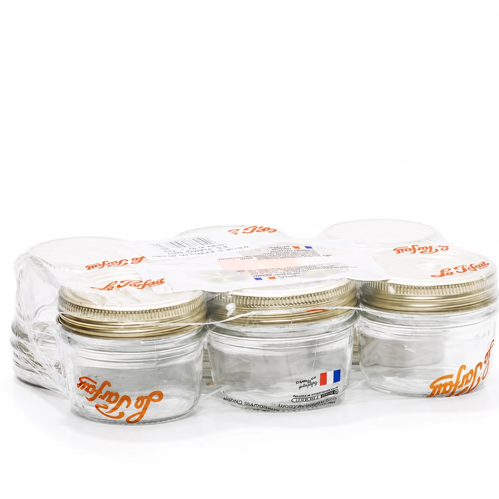 Le Parfait® Familia Wiss 200 g Ø82 mm pot 245ml Familia Wiss bekers met 2-delig dekselsysteem Le Parfait inmaakpotten set van 6
