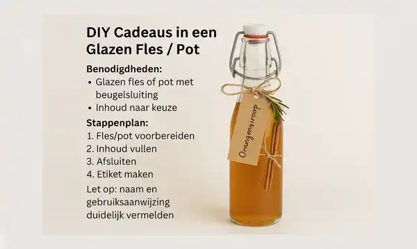 DIY cadeaus in een pot / Flessen