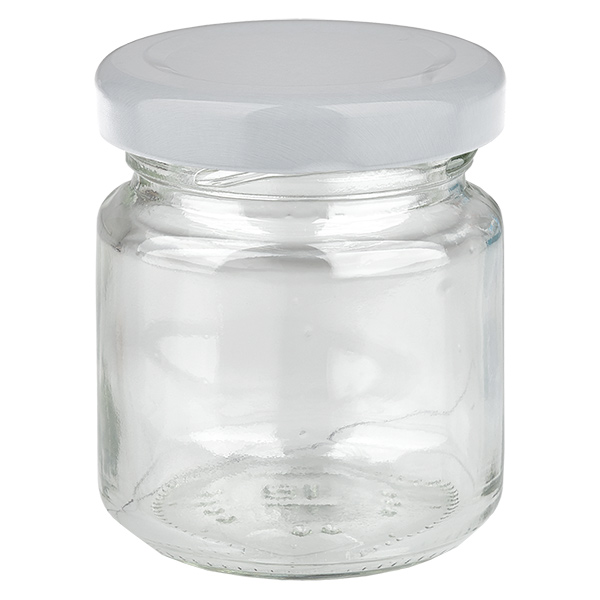 53ml rond glas met BasicSeal deksel wit UNiTWIST