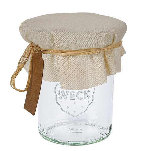 Stoffen lapje voor deksel crème 13cm rond Stoffen lapje voor deksel crème 13cm rond