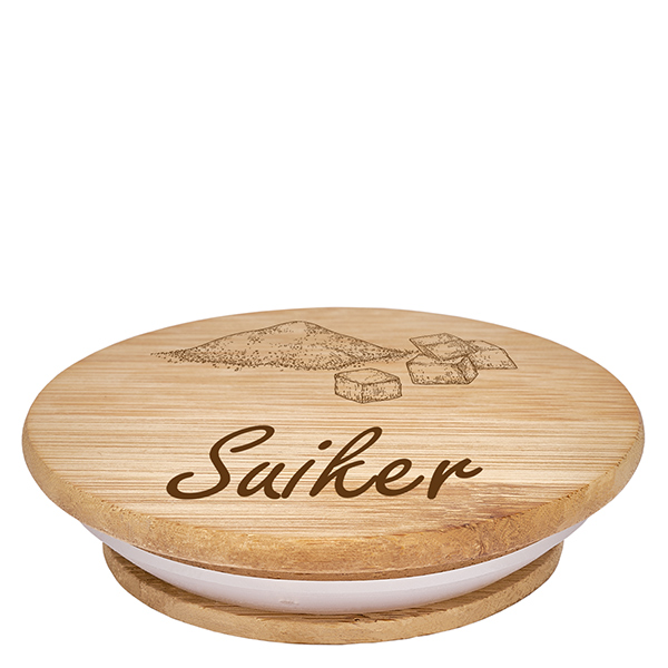 Houten deksel "Suiker" voor WECK RR100