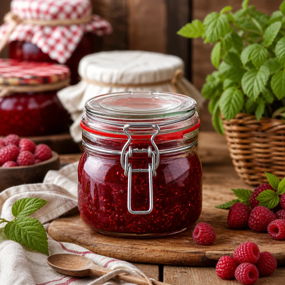 Inmaakpot van 634 ml met draaideksel, perfect voor zelfgemaakte jam en marmelade