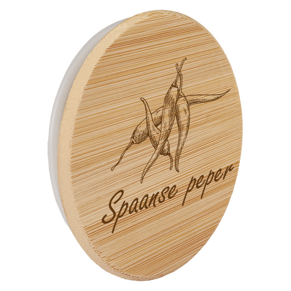 Houten deksel "Spaanse peper" voor WECK RR60 Houten deksel "Spaanse peper" voor WECK RR60