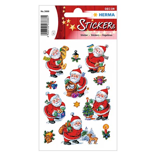 Sticker "Kerstman 2" (36 stickers)