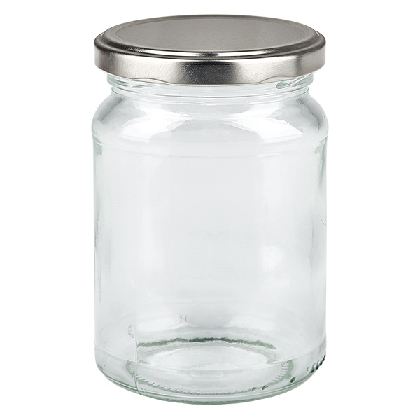 205ml rond glas met BasicSeal deksel zilver UNiTWIST 205ml rond glas met BasicSeal deksel zilver UNiTWIST