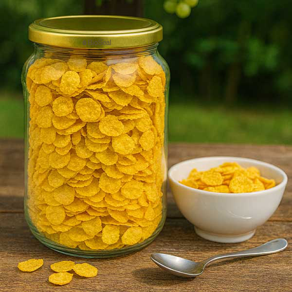 1062ml rond glas met BioSeal deksel goud UNiTWIST