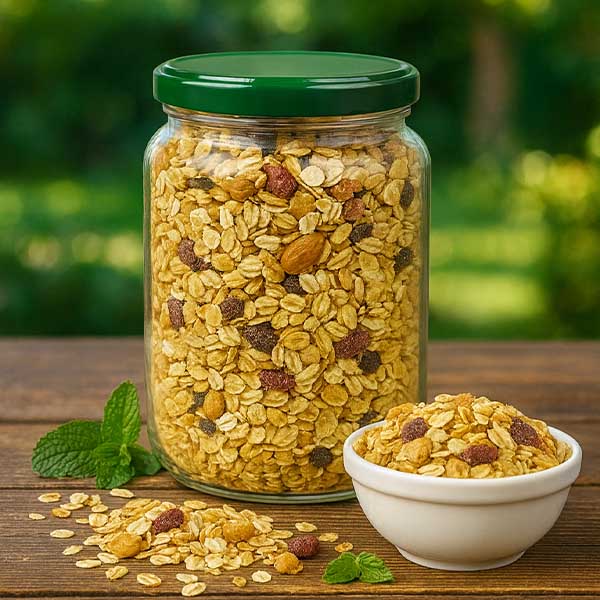 795ml rond glas met BasicSeal deksel groen UNiTWIST