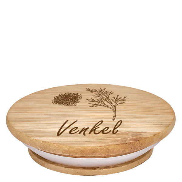 Houten deksel "Venkel" voor WECK RR60 Houten deksel "Venkel" voor WECK RR60