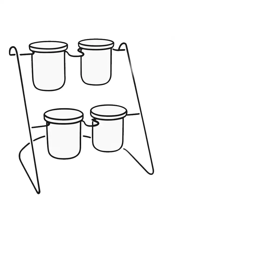 Serveer- en specerijenrek