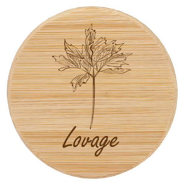 Houten deksel "Lovage" voor WECK RR60 Houten deksel "Lovage" voor WECK RR60