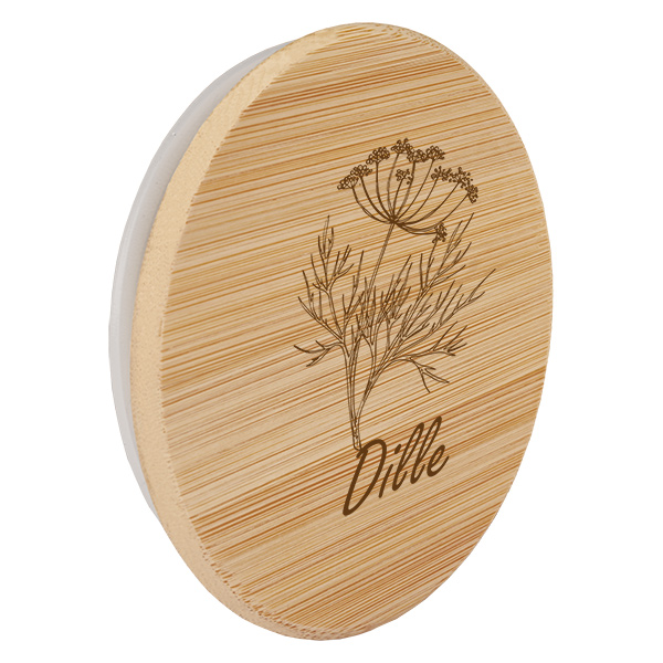 Houten deksel "Dille" voor WECK RR60 Houten deksel "Dille" voor WECK RR60