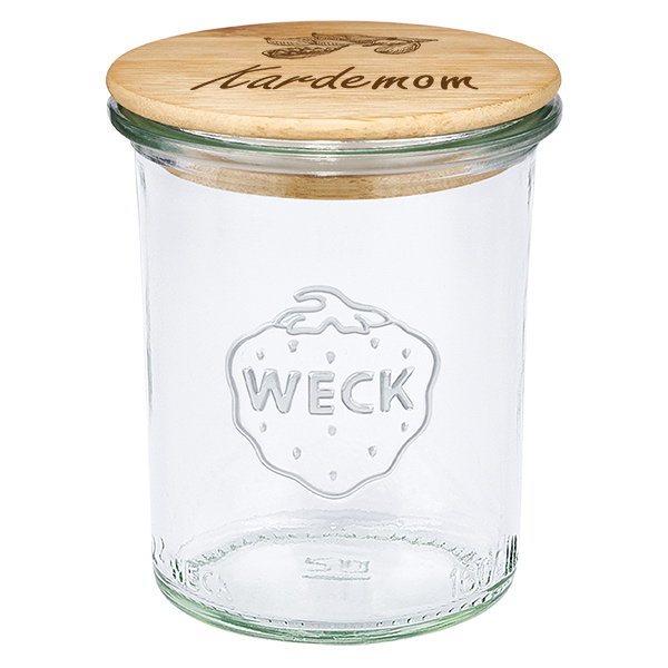 Houten dekselset "Kardemom" met WECK weckpot 160ml Houten dekselset "Kardemom" met WECK weckpot 160ml